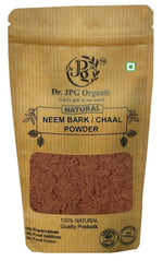 DR. JPG Organic Natural Neem Chal Powder / Neem Bark Powder (200g) | Pure Azadirachta Indica Bark Powder