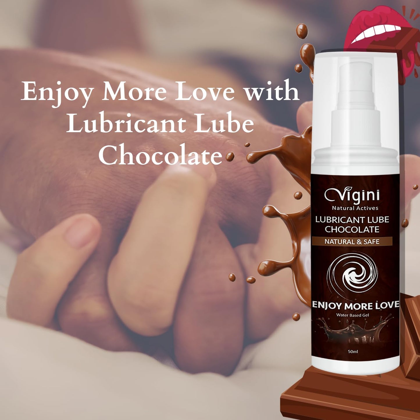 Vigini Lubricant Lube Water Based Gel Natural & Safe Enjoy - 50ml
