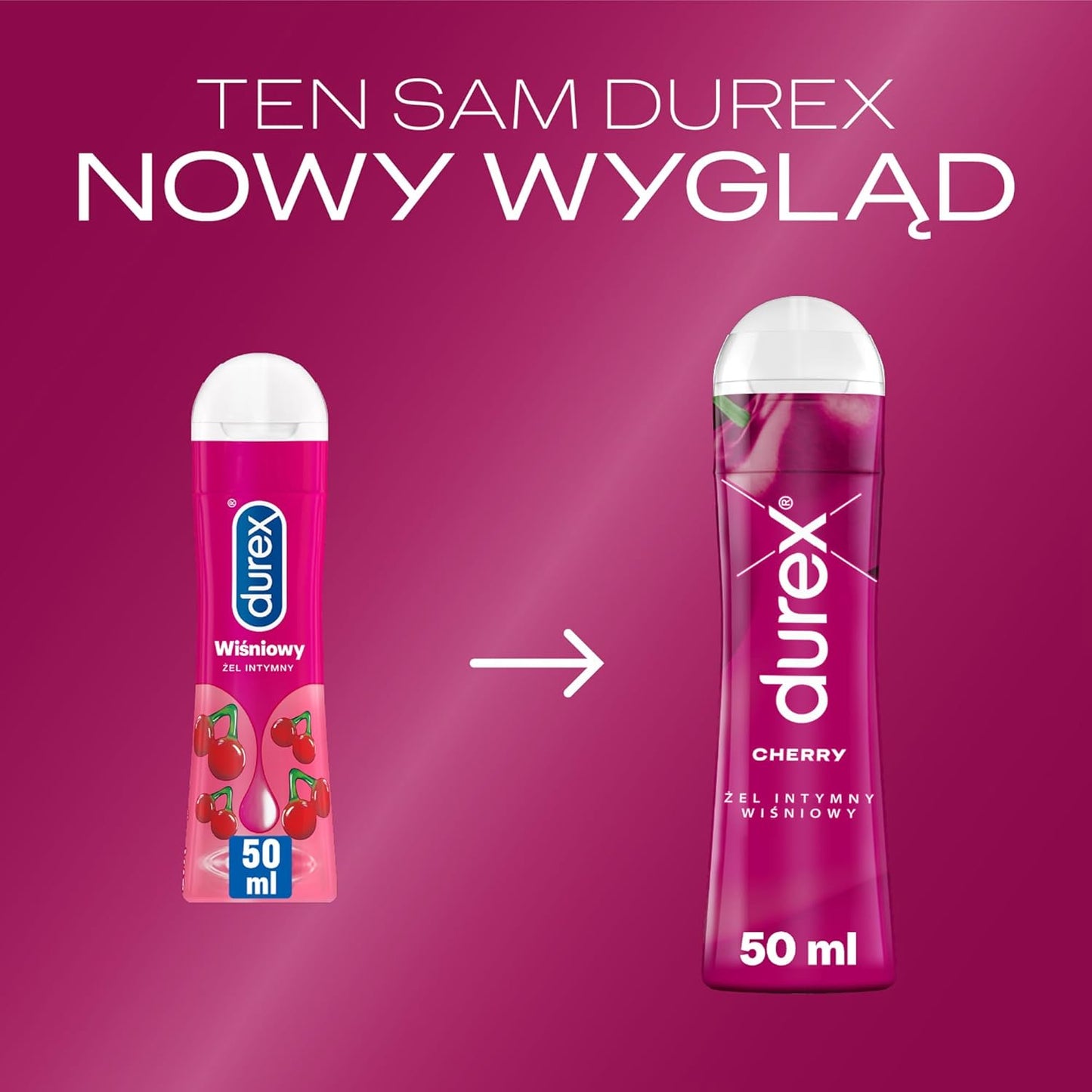 Durex Water-Based Lube - Cherry Gel - 50ml