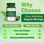 Pure Nutrition Moringa 250mg, 30 Tablets | Herbal Supplement for Daily Wellness & Nutrition Support