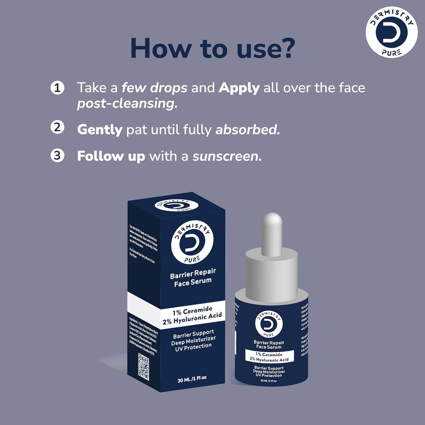 Dermistry 1% Ceramide 2% Hyaluronic Acid Serum
