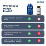 De-Age Fisetin 30 Capsules | Antioxidant & Healthy Aging Support Supplement