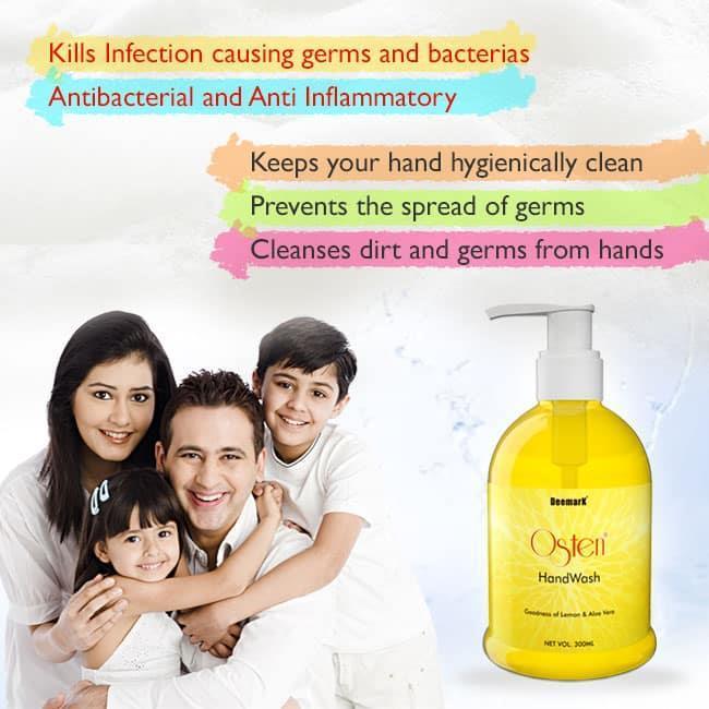 Deemark Osten Handwash for Moisturizing and Soft Hands - 300ml - Pack of 2