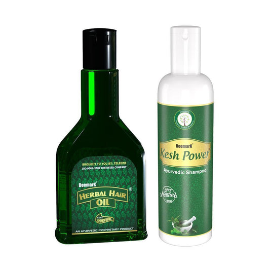 Deemark Kesh Power Ayurvedic Shampoo & Herbal Hair Oil for Healthy Hair