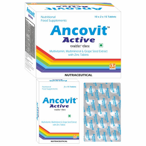 ANCOVIT-ACTIVE Multivitamins, Multiminerals with Zinc Tablet