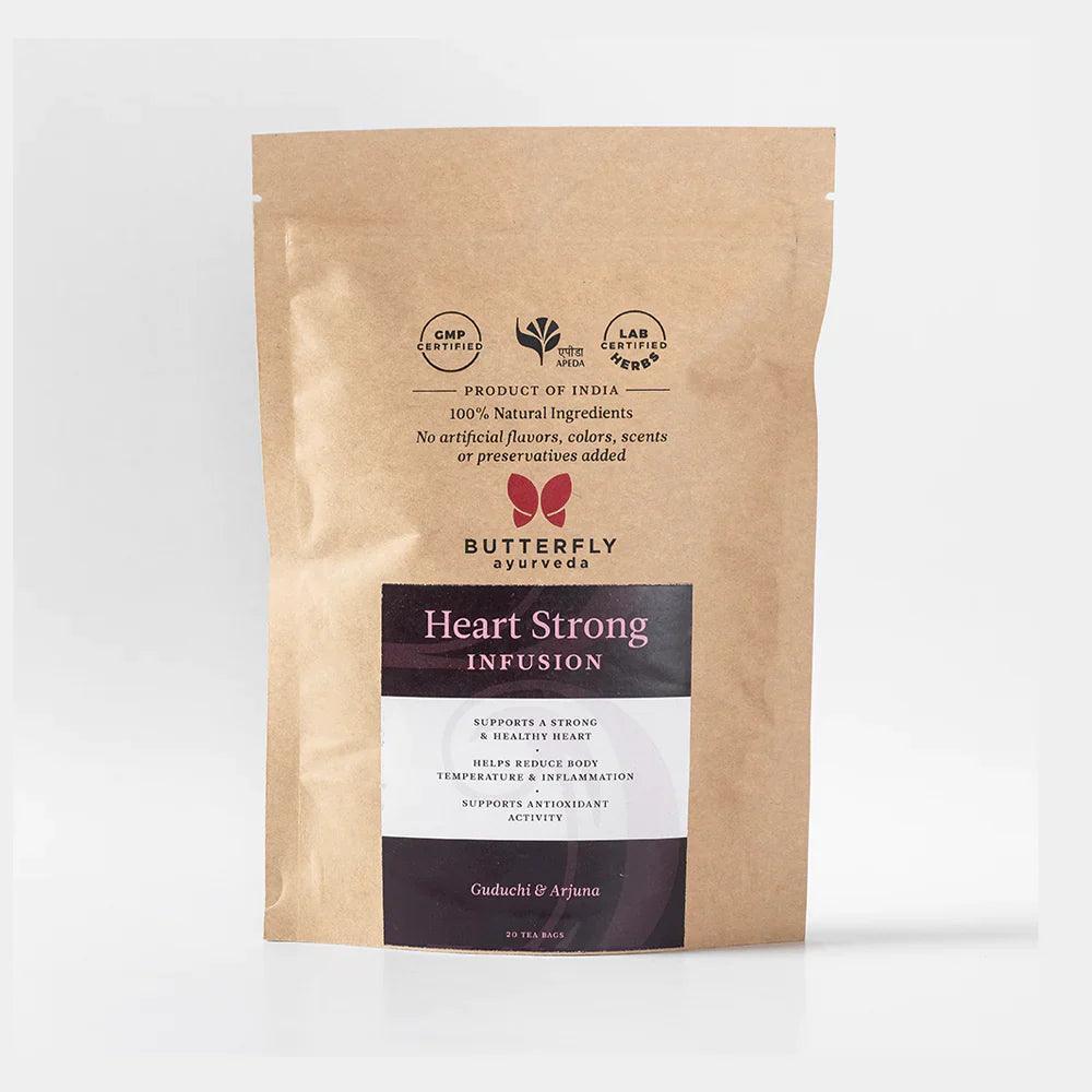 Butterfly Ayurveda Heart Strong 20 Tea Bags (40gm)