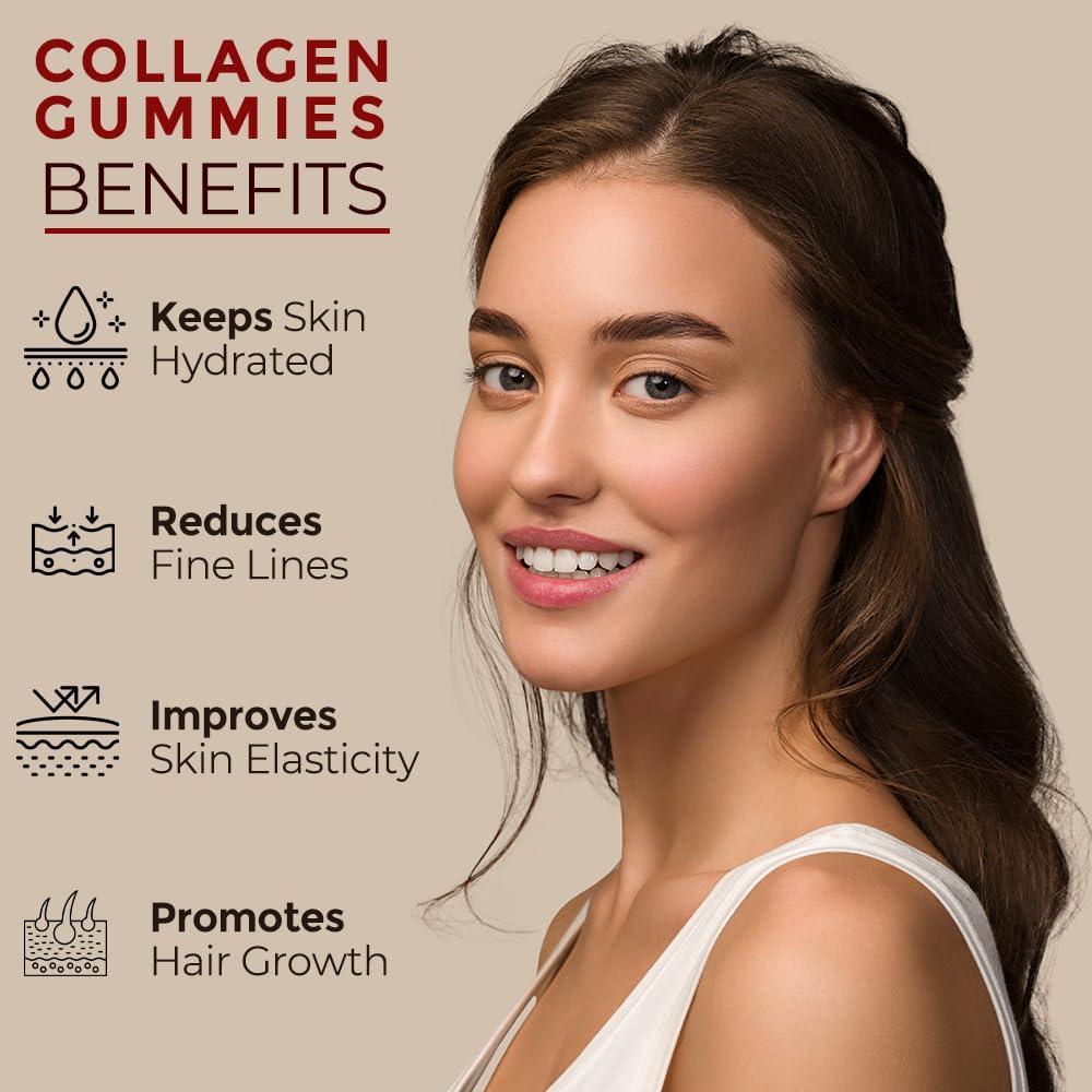 Simply Herbal Collagen Gummies with Biotin Strawberry - 30 Gummies