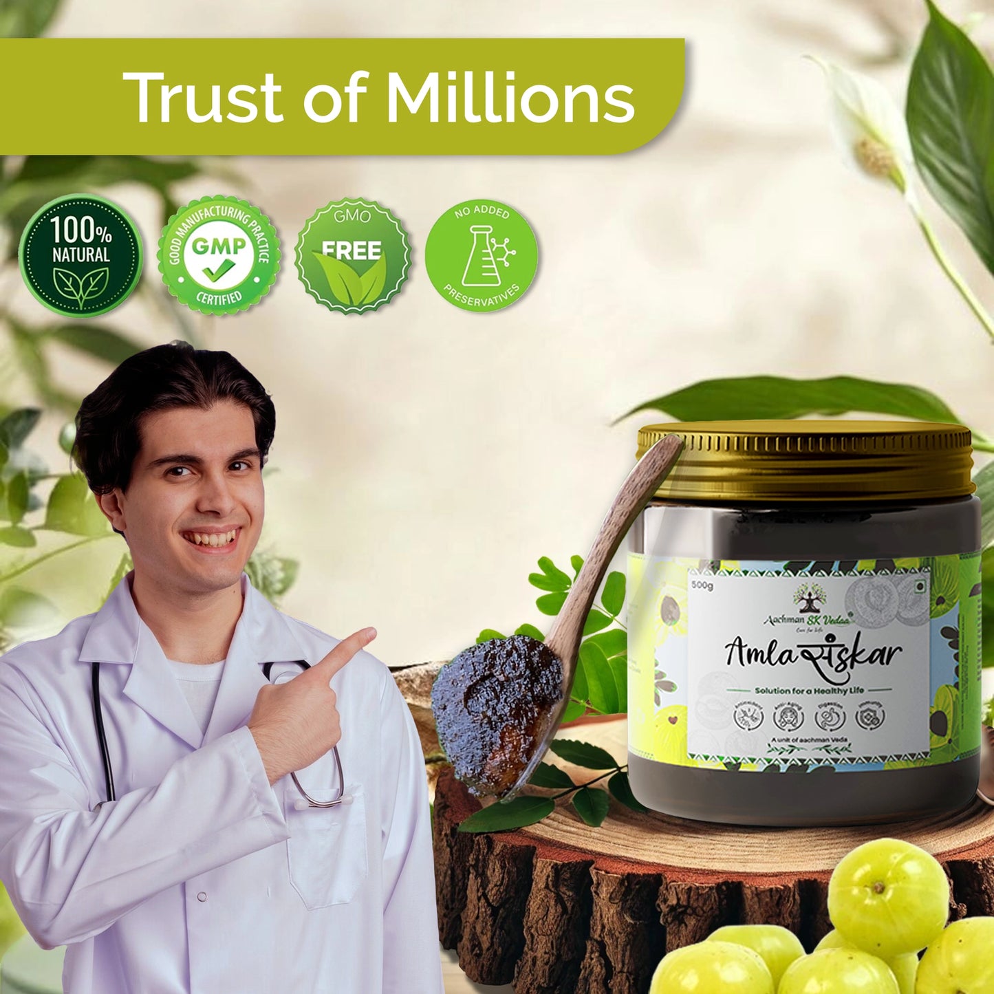 Aachman Veda Amla Sanskar - 500gm