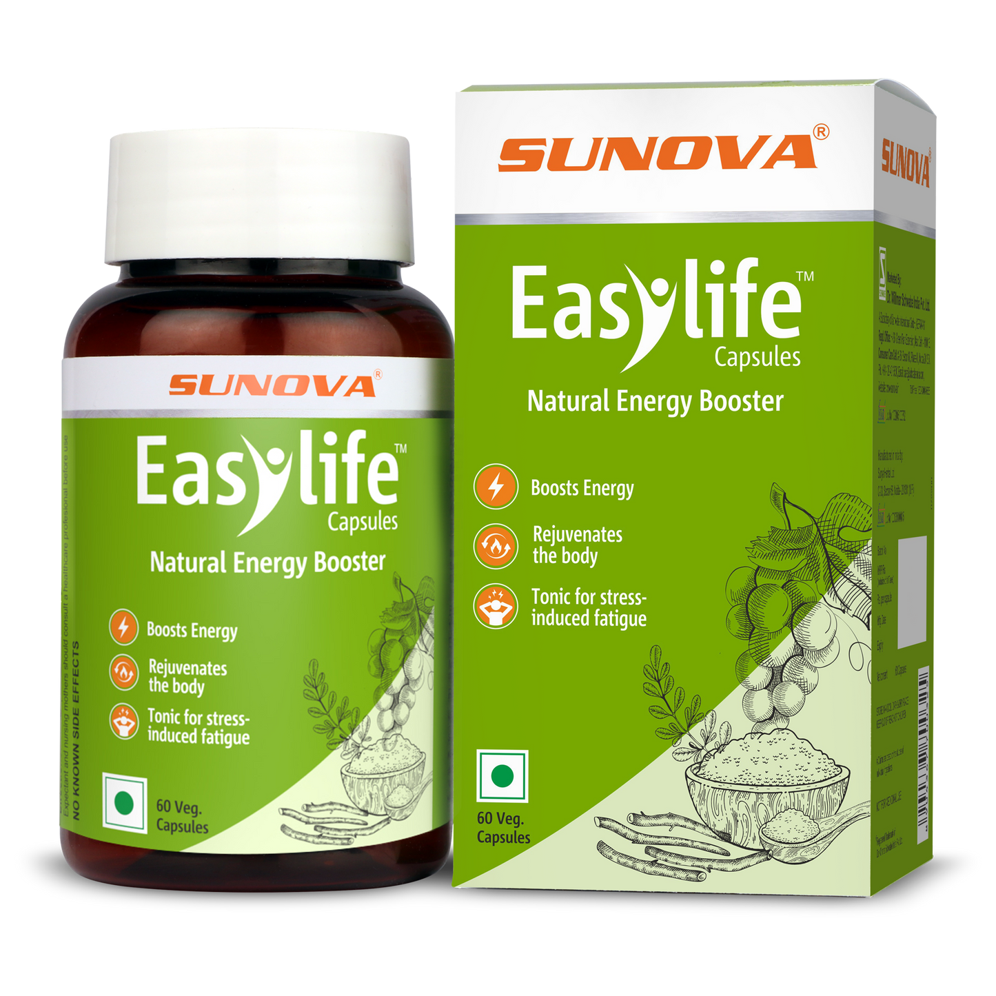 Sunova Easy Life Veg Capsule - 60 Capsules