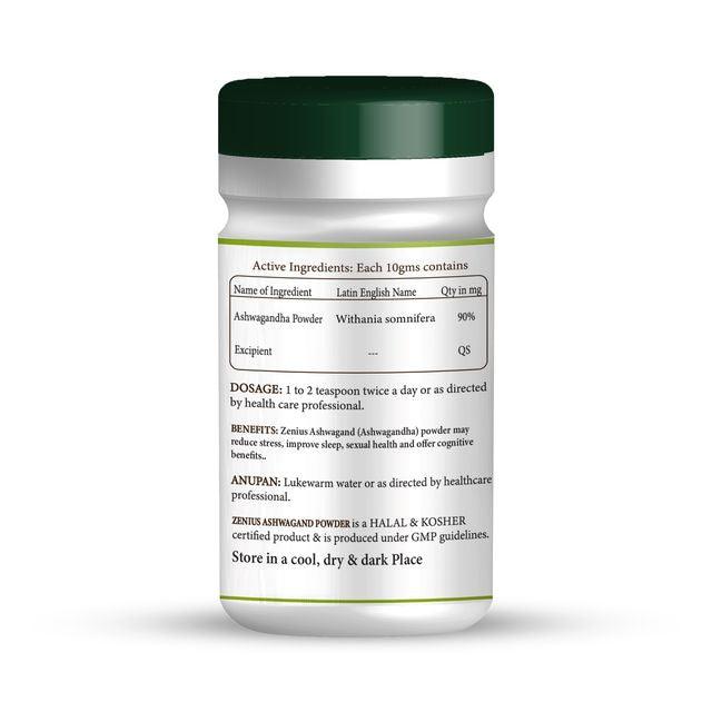 Zenius Ashwagand Powder - Ashwaganda Powder for Energy - 100gm Powder