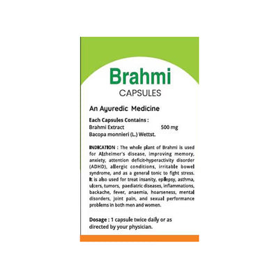 Garveish Brahmi Capsule - 30 Capsules