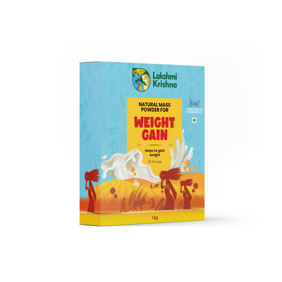 Lakshmi Krishna Naturals Natural Mass Weight Gain Powder 1kg