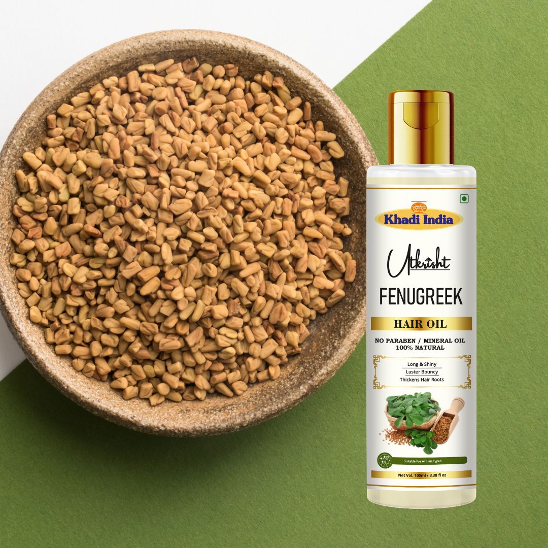 Utkrisht Khadi Fenugreek (Methi) Hair Oil (100ml)