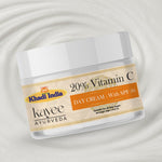 Kayee Ayurveda Vitamin C Day Cream 20% with SPF 30 for Face, Brightening Facial Moisturizer for Dull Skin, Helps Support Radiant-Looking Skin & Even-Looking Tone, Daily Sun Protection Cream | 50 g