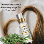Khadi Rosemary Hair Serum for Hair Growth & Anti Hair Fall | Non-Sticky Leave-In Serum | Controls Frizz, Strengthens Hair With Rosemary Extract & Vitamin E For Men & Women - 50GM