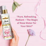 Utkrisht Khadi Pure Rose Water Skin Toner | Hydrating, Pore Tightening & Refreshing Facial Mist