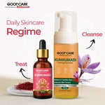 Goodcare Kumkumadi Glow Combo – Kumkumadi Oil 30ml + Foaming Face Wash 150ml Ayurvedic Brightening Skincare Set