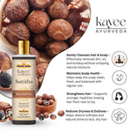 Kayee Ayurveda SatRitha Shampoo for Hair Growth & Hair Care | Herbal Ayurvedic Shampoo for Scalp Cleansing, Hair Nourishment, Strength, Smoothness & Natural-Looking Shine | For Men & Women | 210 ml