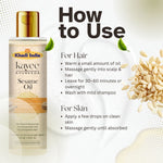 Kayee Ayurveda Sesame Oil for Hair & Skin | Natural Sesame Oil for Scalp & Hair Nourishment, Dry Skin Moisturization, Hair Conditioning, Softness, Smoothness & Healthy-Looking Natural Shine | 100 ml