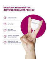 Gynocup Pink Reusable Menstrual Cup (Free Cramp Relief Roll On)