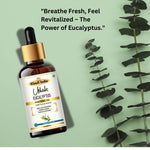 Khadi Eucalyptus Essential Oil | Pure & Natural Eucalyptus Oil for Body Care, Aromatherapy & Relaxation | Refreshing Herbal Essential Oil for Massage & Steam Inhalation | 15 ml