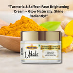 Khadi Essentials Turmeric & Saffron Skin Radiance Face Cream (50g) | For Dark Spots, Pigmentation & Glowing Skin