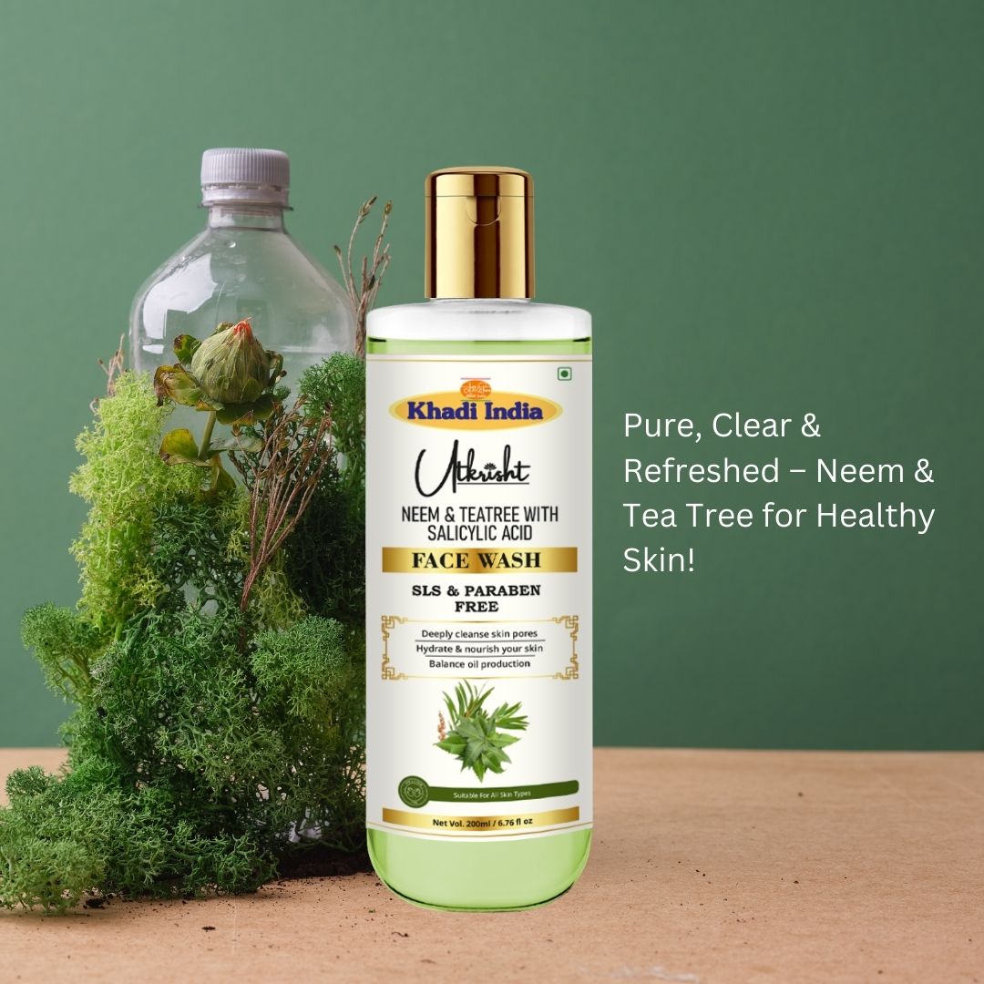 Utkrisht Khadi Natural Neem & Tea Tree Face Wash (200ml)