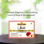 Utkrisht Khadi Rose & Sandalwood Soap (125g)