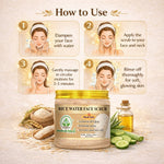 Bhudevam Naturals Khadi Rice Water Face Scrub for Women & Men – Gentle Exfoliation for Clear, Smooth & Radiant Skin-150GM