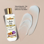 Utkrisht Khadi Pure Almond & Saffron Moisturizer | Deep Nourishing & Brightening Face & Body Cream
