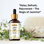 Khadi Jasmine Essential Oil | Pure & Natural Jasmine Oil for Face & Skin Care | Floral Essential Oil for Glowing-Looking Skin, Aromatherapy & Relaxation | 15 ml