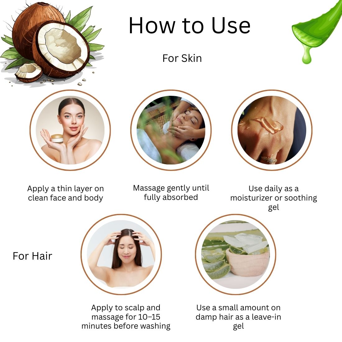 Kayee Ayurveda Coconut Water Gel for Face & Skin | Hydrating & Moisturizing Herbal Gel for Fresh, Soft & Smooth-Looking Skin | Lightweight Non-Sticky Facial Gel for Daily Skincare | Suitable for Men & Women | 200 g