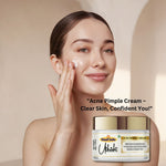 Utkrisht Khadi Pure Anti-Acne & Pimple Face Cream (50g) | For Clear Skin, Breakout Control & Blemish Reduction