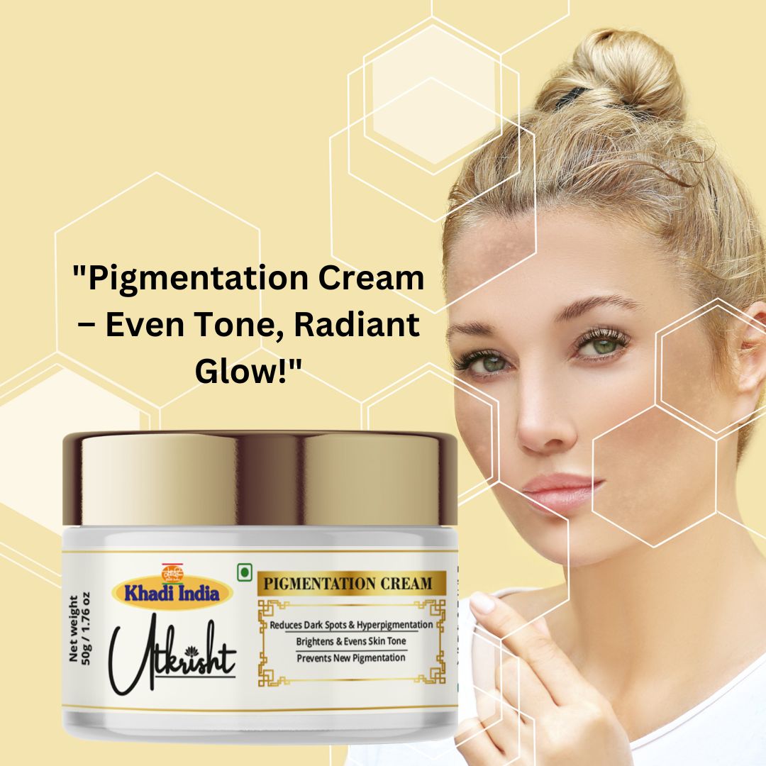 Khadi Essentials Herbal Ayurvedic Anti-Pigmentation Cream (50g) | For Dark Spots, Melasma & Uneven Skin Tone