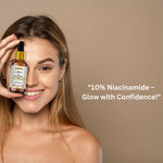 Khadi Niacinamide Face Serum | Acne-Prone Skin, Oil Control & Pore Care Serum | Helps Improve the Appearance of Dark Spots & Blemishes | Skin Barrier Support | Lightweight & Non-Sticky | All Skin Types | 30 ml