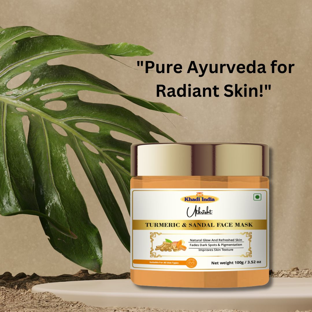 Khadi Herbal Turmeric & Sandal Face Pack (100gm Each)