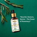 Khadi Rosemary Essential Oil | Pure & Natural Rosemary Oil for Hair & Scalp Care | Herbal Essential Oil for Hair Fall & Dandruff Care | Scalp Nourishing & Aromatherapy Oil | 15 gm