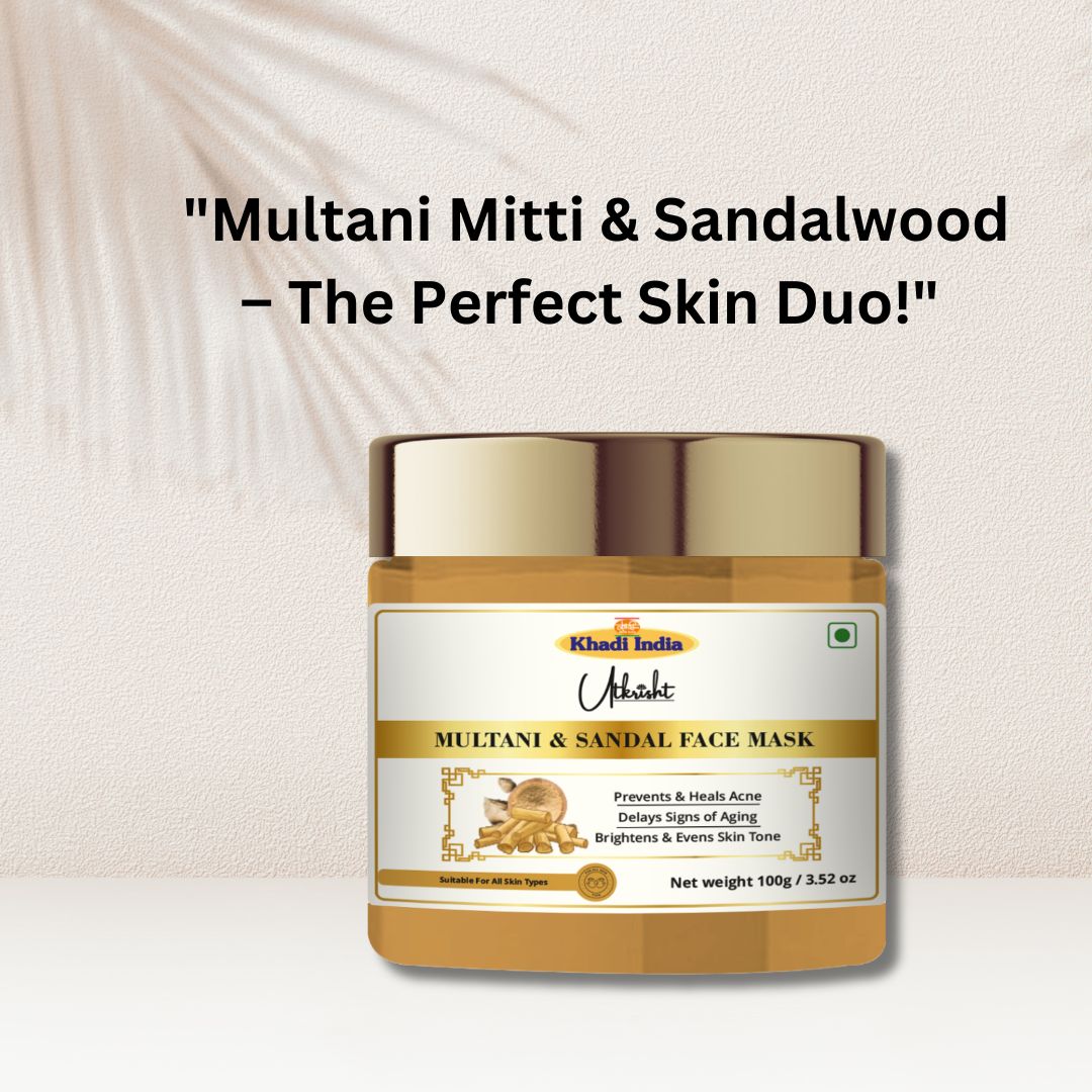 Khadi Herbal Multani Mitti & Sandal Face Pack (100gm Each)