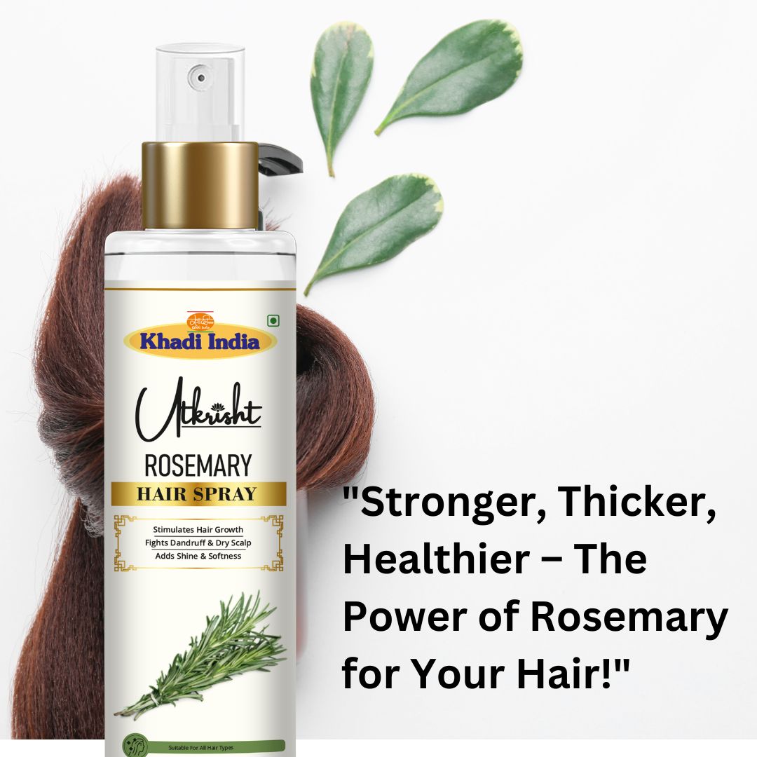 Utkrisht Khadi Pure Rosemary Hair Spray | Refreshing Scalp Tonic Spray for Hair Growth & Hair Fall Control