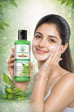 Bhudevam Naturals Khadi Neem Tulsi Face Wash for Oily & Acne-Prone Skin - 420ML (Pack of 2)
