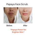 Kayee Ayurveda Papaya Herbal Face Scrub | Papaya Facial Exfoliator for Deep Cleansing, Skin Polishing & Removing Dull Surface Buildup | Helps Improve the Appearance of Uneven & Dull-Looking Skin | Suitable for Regular Skincare