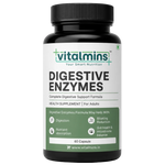 Vitalmins Digestive Enzymes Capsules for Optimal Digestive Health, Nutrient Absorption & Bloating Relief – 60 Capsules
