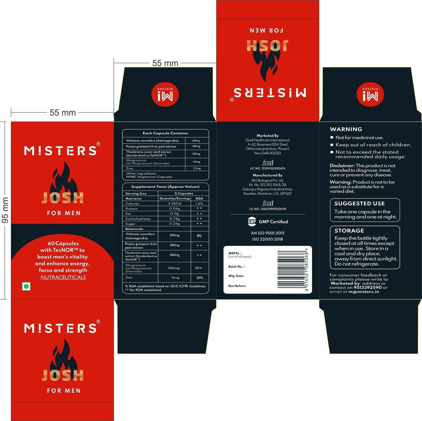 Misters Daily Josh for Men Veg Capsule