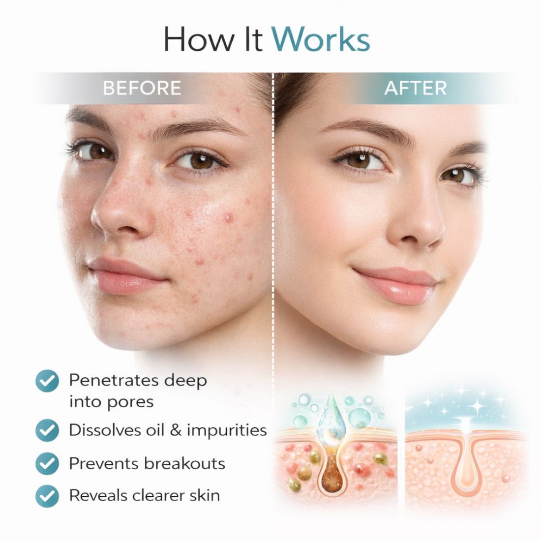 Kayee Ayurveda 2% Salicylic Acid Face Serum for Acne-Prone & Oily Skin | Helps Unclog Pores, Control Excess Oil & Improve the Appearance of Blemishes | Lightweight Daily Facial Serum for Women & Men | 30 ml