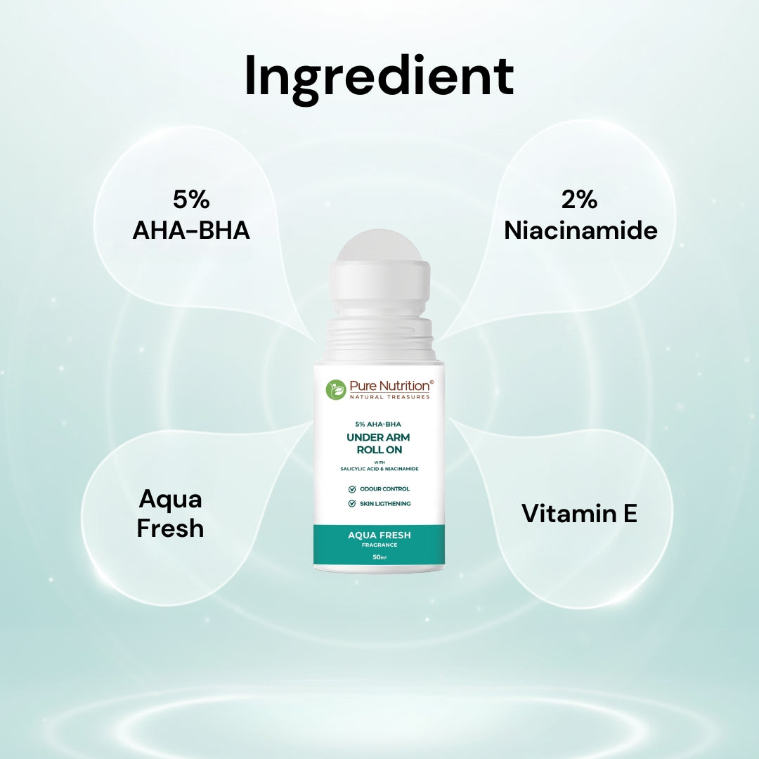 Pure Nutrition Under Arm Roll-On (AHA-BHA) 50ML