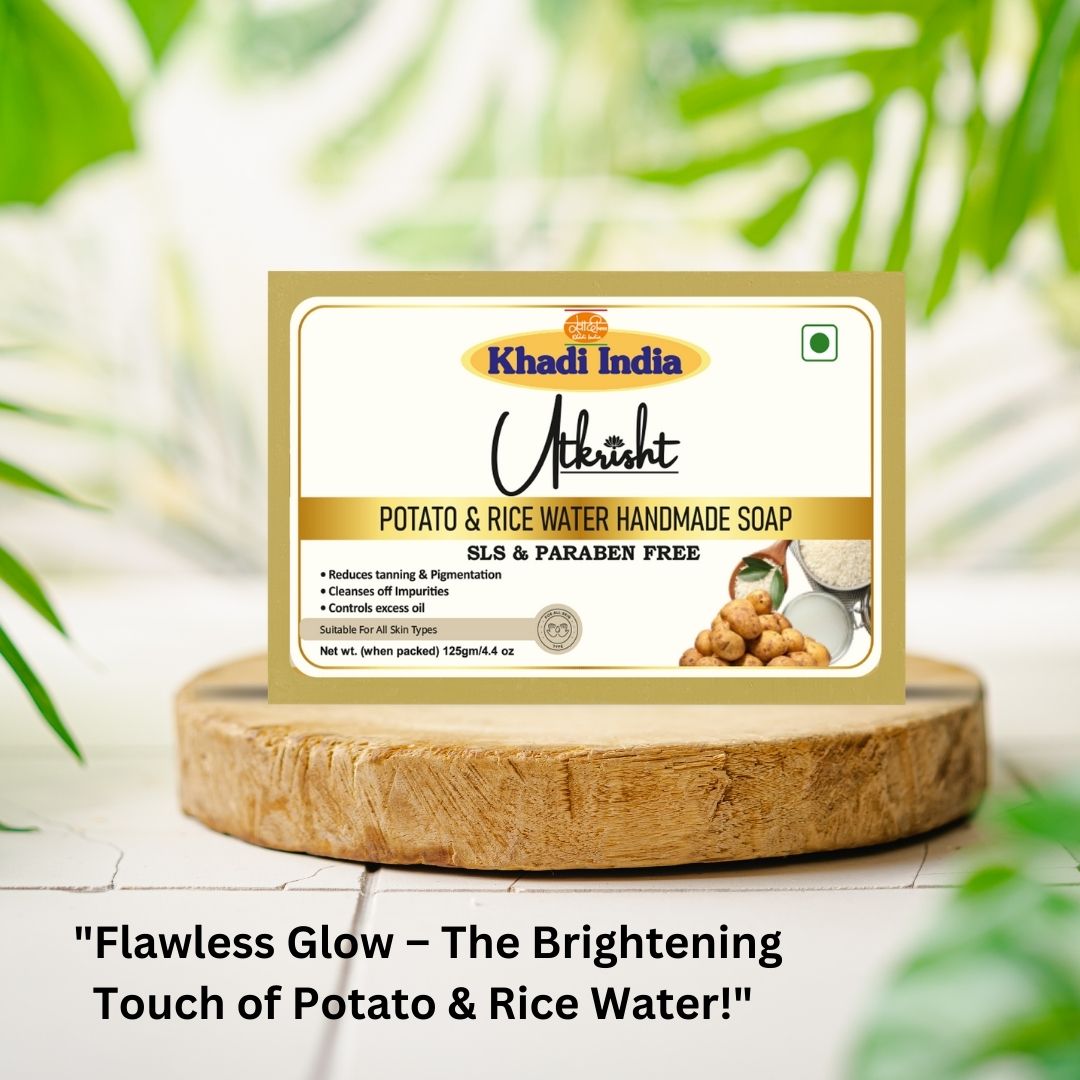 Utkrisht Khadi Potato Rice Water Soap (125g)