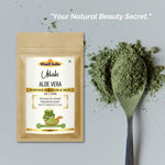 Khadi Aloe Vera Powder for Face, Skin & Hair | 100% Natural Aloe Vera Leaf Powder | Hydrating & Soothing Herbal Powder | Helps Moisturize Skin & Nourish Scalp | Face Pack & Hair Mask | For All Skin & Hair Types | 100 gm