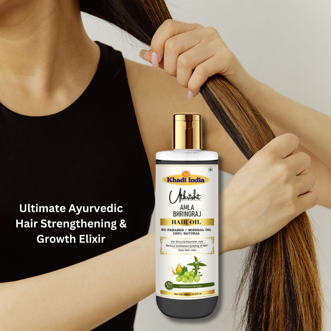 Utkrisht Khadi Amla & Bhringraj Hair Oil (200ml)