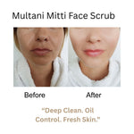 Kayee Ayurveda Multani Mitti Face Scrub for Deep Cleansing & Exfoliation | Herbal Fuller’s Earth Facial Scrub for Removing Dead Skin Cells, Excess Oil & Impurities | Helps Leave Skin Smooth, Soft, Fresh & Naturally Radiant