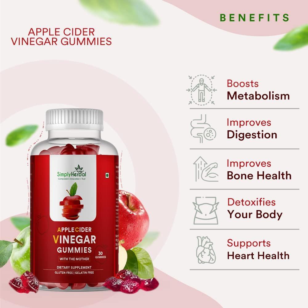 Simply Herbal Apple Cider Vinegar Gummies - 30 Gummies